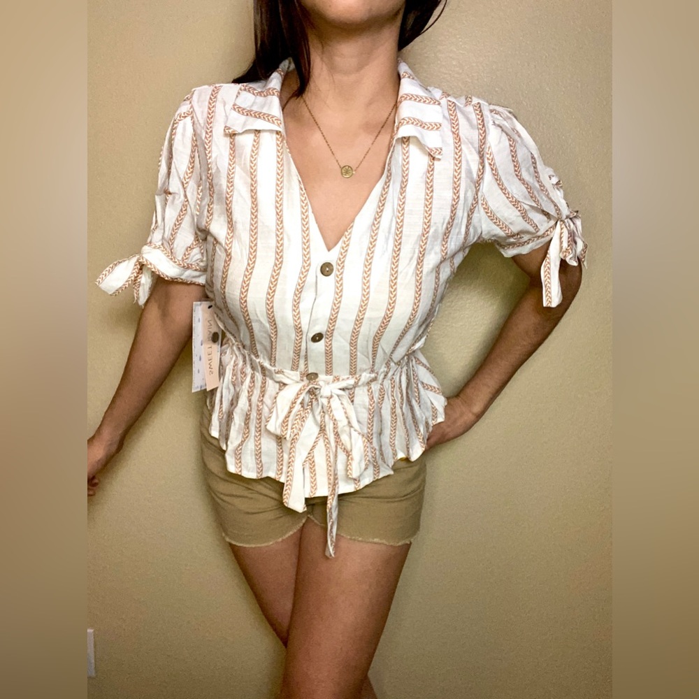 Stripped Boho Chic Blouse